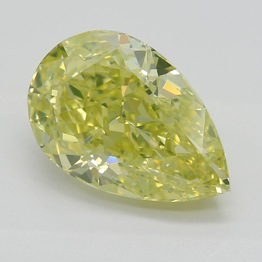 1.56 Ct. Fancy Intense Yellow Pear Diamond