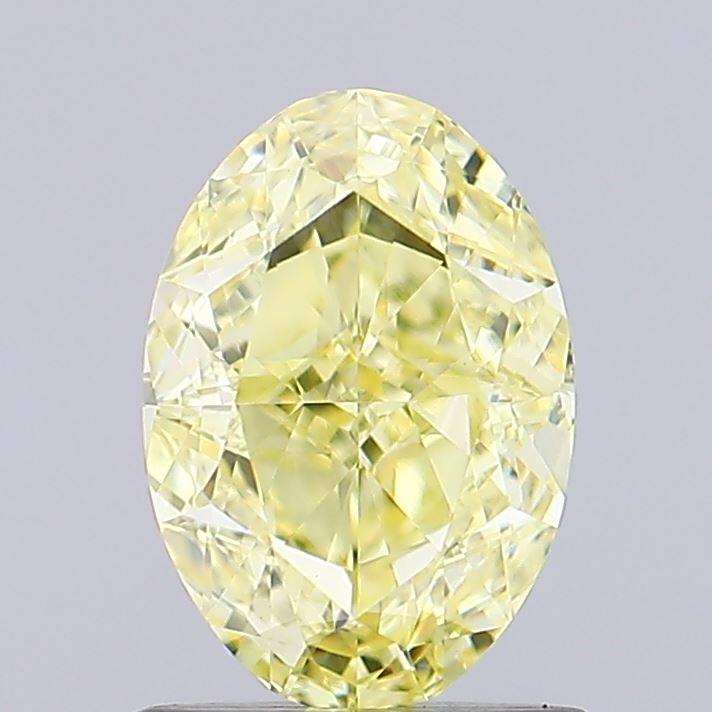 0.95 Ct. Fancy Intense Yellow Oval Lab Grown Diamond