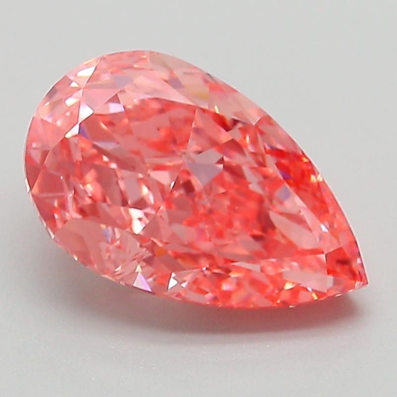 2.09 Ct. Fancy Vivid Pink Pear Lab Grown Diamond
