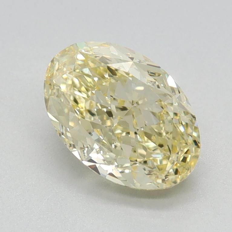 1.12 Ct. Fancy Intense Yellow Oval Lab Grown Diamond