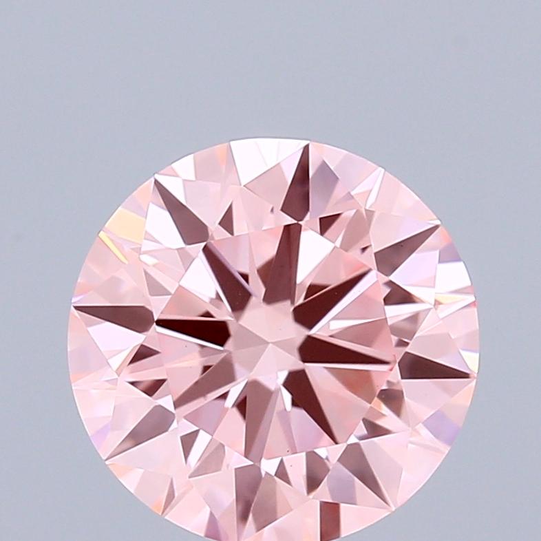 1.60 Ct. Fancy Vivid Pink Round Lab Grown Diamond