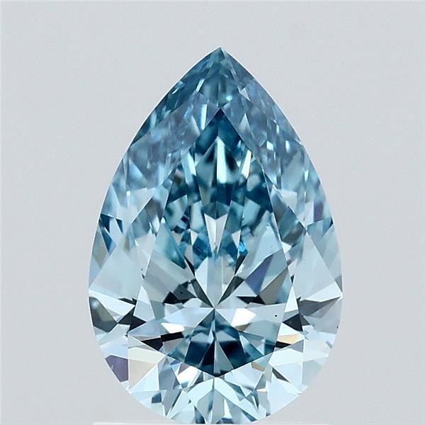 1.40 Ct. Fancy Vivid Blue Pear Lab Grown Diamond