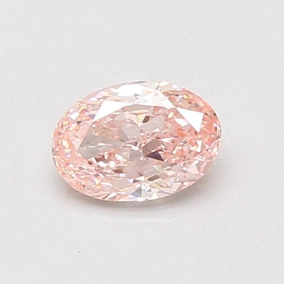 0.52 Ct. Fancy Vivid Pink Oval Lab Grown Diamond