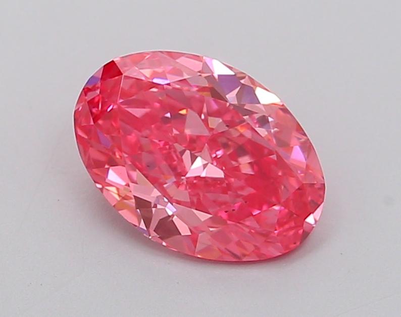 1.31 Ct. Fancy Vivid Pink Oval Lab Grown Diamond