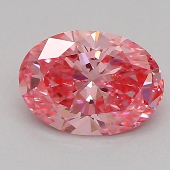 0.34 Ct. Fancy Vivid Pink Oval Lab Grown Diamond