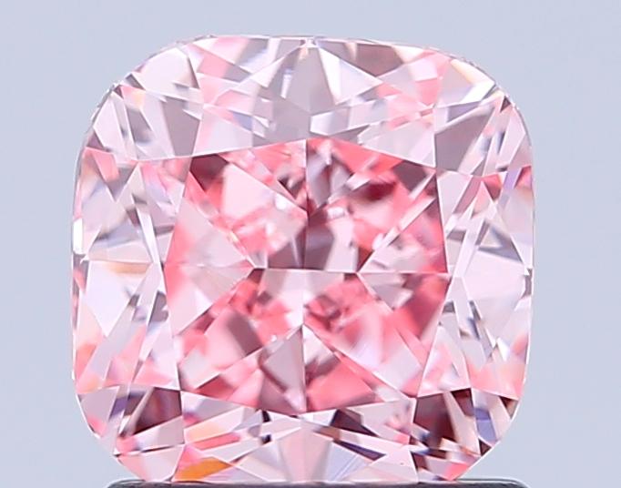 1.50 Ct. Fancy Intense Pink Cushion Lab Grown Diamond