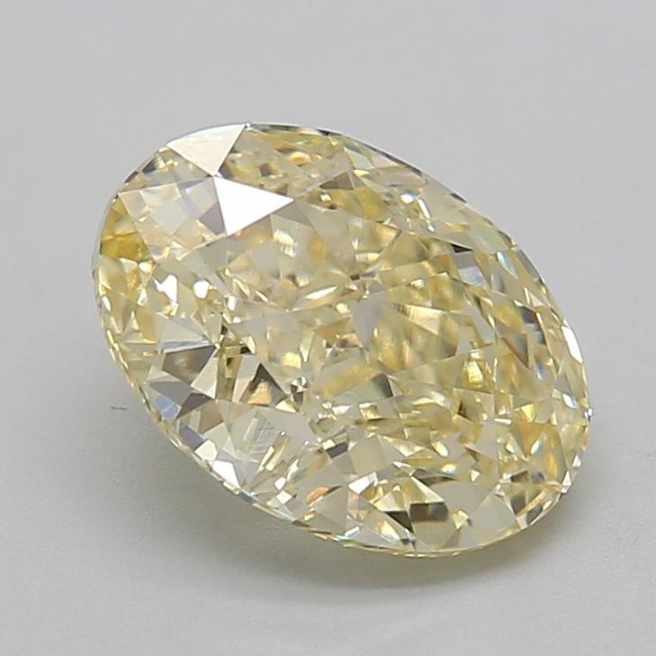 2.56 Ct. Fancy  Yellow Oval Lab Grown Diamond