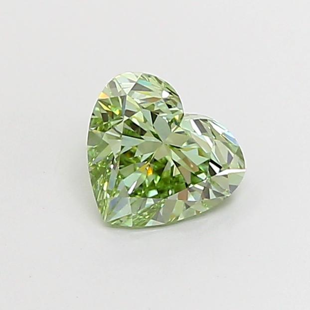 1.34 Ct. Fancy Vivid Green Heart Lab Grown Diamond