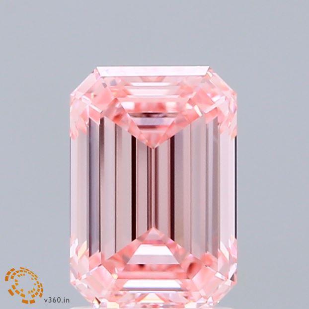 1.58 Ct. Fancy Pink Emerald Lab Grown Diamond