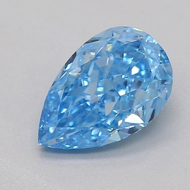 0.50 Ct. Fancy Vivid  Blue Pear Lab Grown Diamond