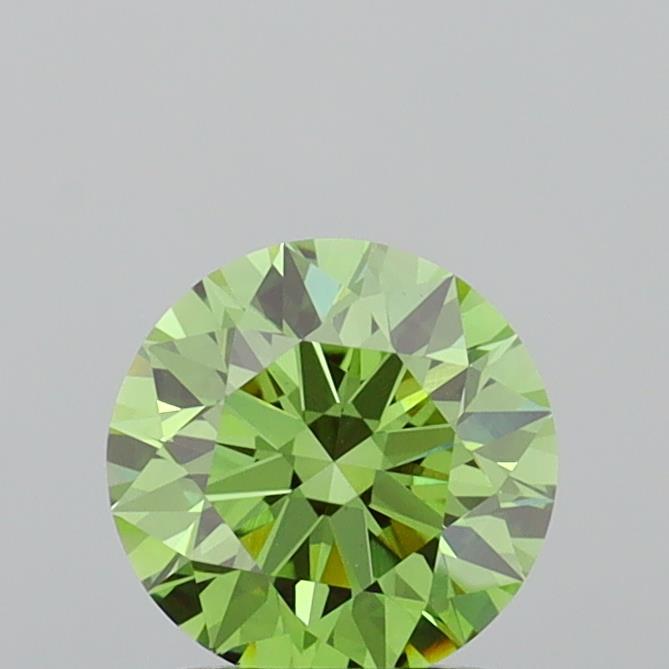 1.50 Ct. Fancy Vivid  Green Round Lab Grown Diamond