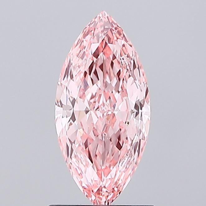 1.01 Ct. Fancy Vivid Pink Marquise Lab Grown Diamond