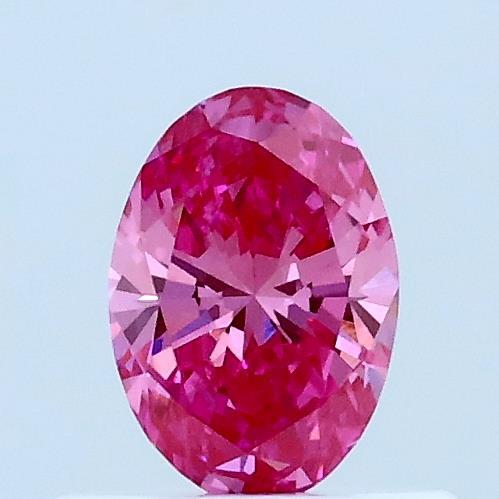0.36 Ct. Fancy Vivid Pink Oval Lab Grown Diamond