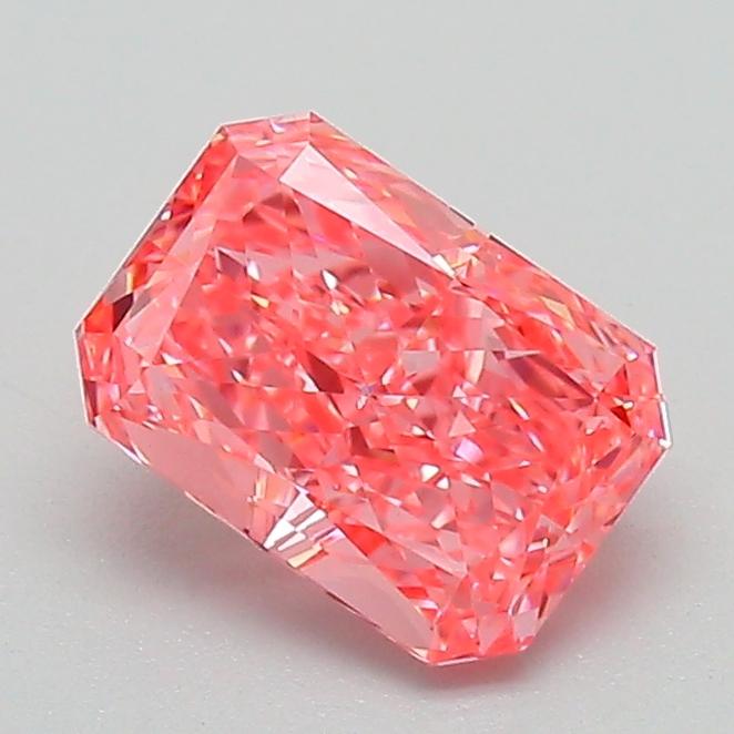 1.10 Ct. Fancy Vivid Pink Radiant Lab Grown Diamond