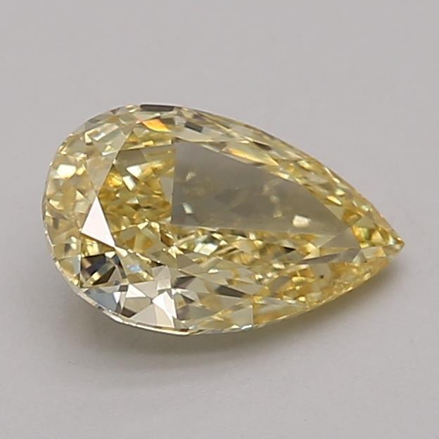 0.97 Ct. Fancy Intense Yellow Pear Lab Grown Diamond