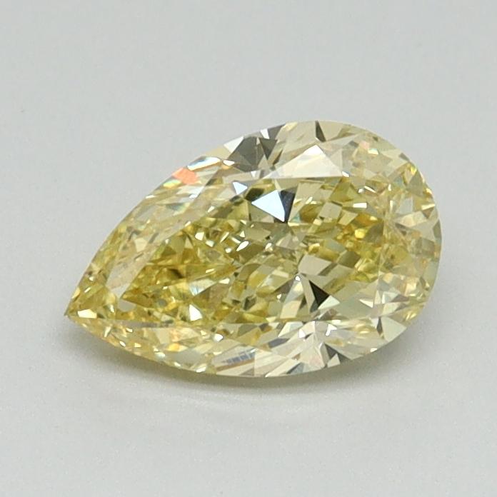 0.75 Ct. Fancy Intense Yellow Pear Lab Grown Diamond