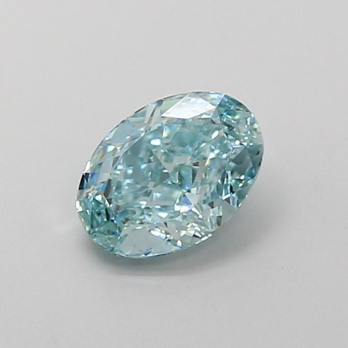 1.10 Ct. Fancy Intense Blue Oval Lab Grown Diamond