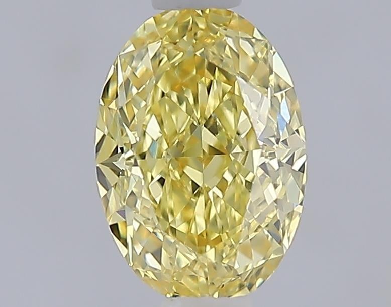 1.06 Ct. Fancy Intense  Yellow Oval Lab Grown Diamond