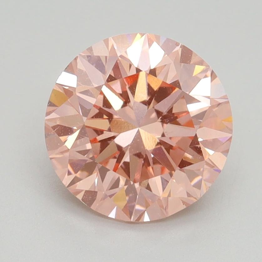 2.00 Ct. Fancy Intense Pink Round Lab Grown Diamond