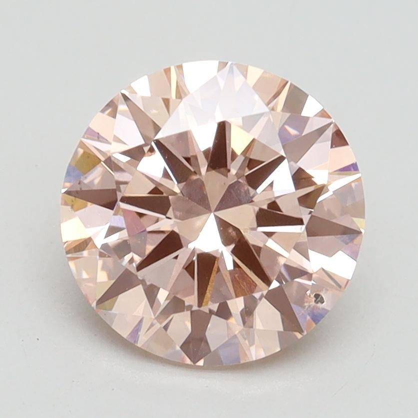2.00 Ct. Fancy Intense Pink Round Lab Grown Diamond
