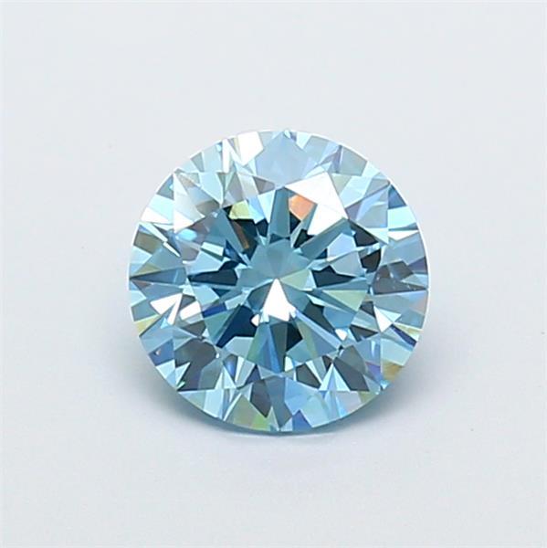 1.41 Ct. Fancy Vivid Blue Round Lab Grown Diamond