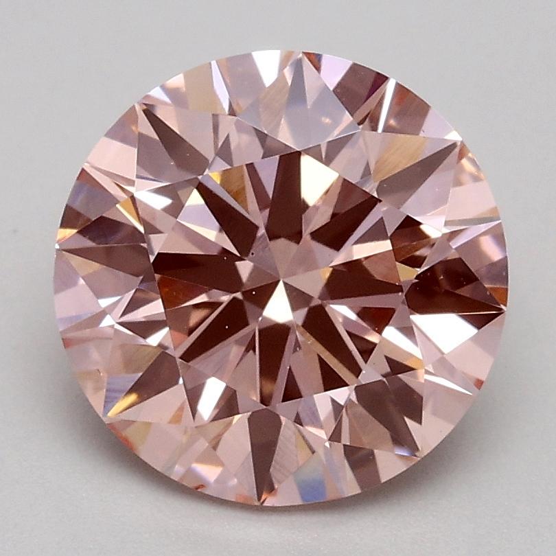 1.88 Ct. Fancy Intense Pink Round Lab Grown Diamond