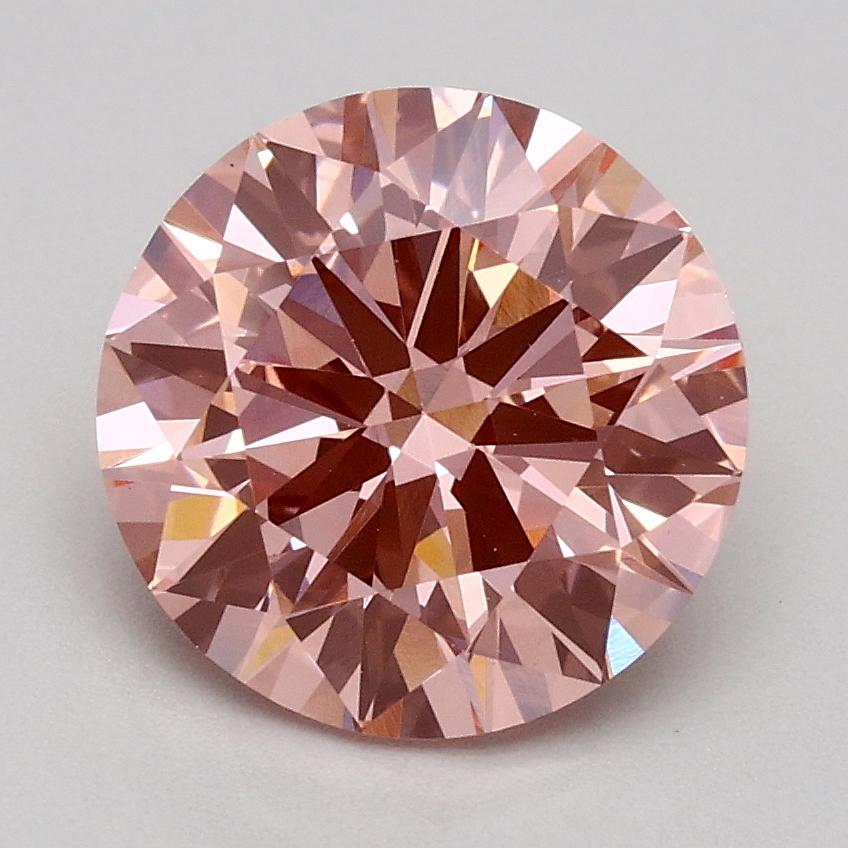 1.78 Ct. Fancy Intense Pink Round Lab Grown Diamond