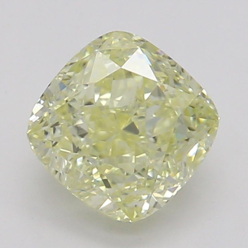 0.63 Ct. Fancy Yellow Cushion Diamond