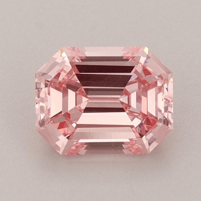 0.96 Ct. Fancy Vivid Pink Emerald Lab Grown Diamond
