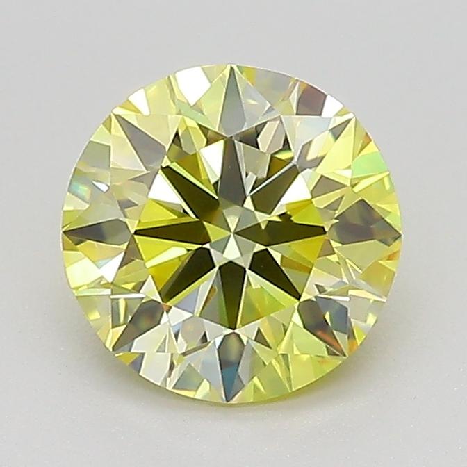1.26 Ct. Fancy Intense  Yellow Round Lab Grown Diamond
