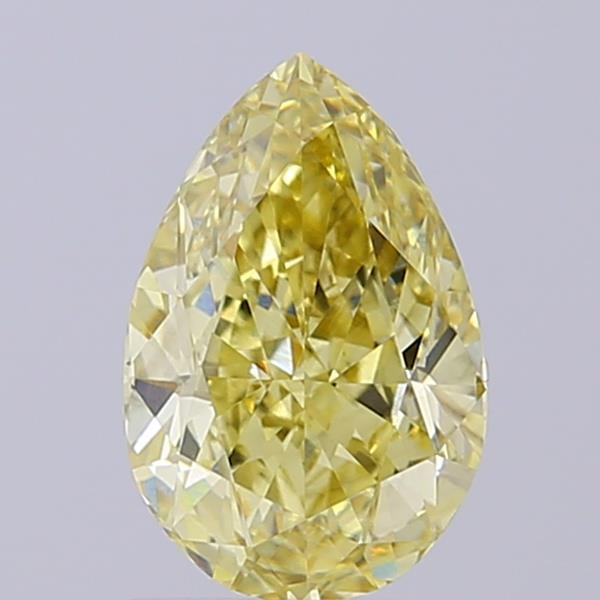 1.93 Ct. Fancy Intense Yellow Pear Lab Grown Diamond