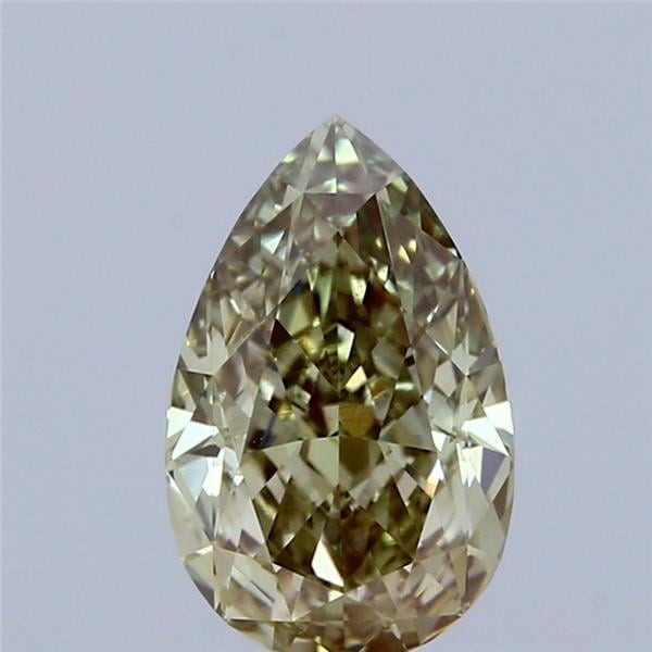 2.04 Ct. Fancy Vivid Green Pear Lab Grown Diamond