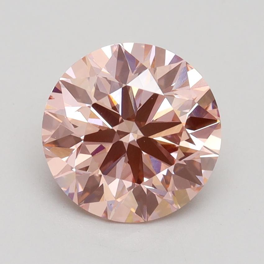 2.02 Ct. Fancy Intense Pink Round Lab Grown Diamond