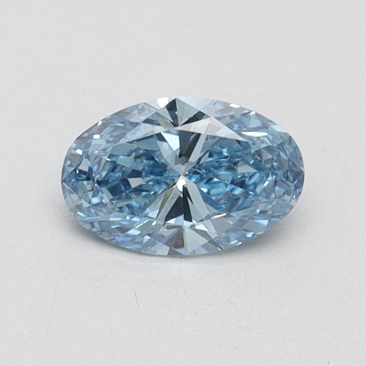 0.50 Ct. Fancy Vivid Blue Oval Lab Grown Diamond