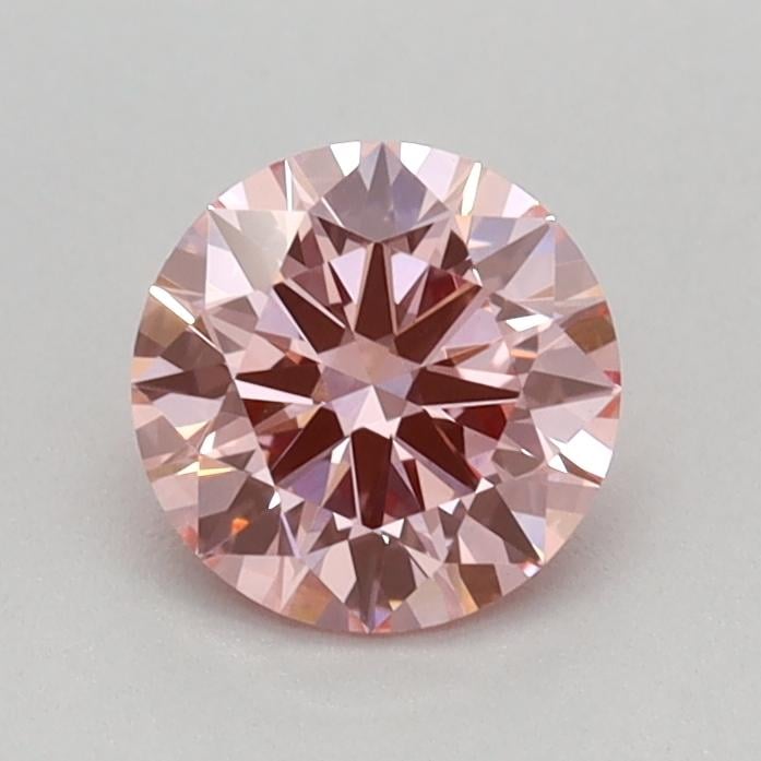 0.56 Ct. Fancy Vivid Pink Round Lab Grown Diamond