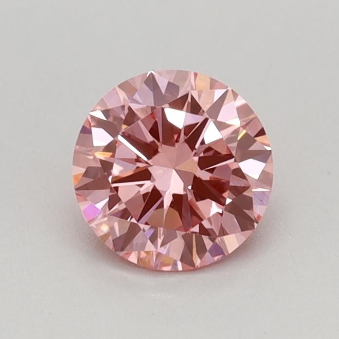 0.45 Ct. Fancy Vivid Pink Round Lab Grown Diamond