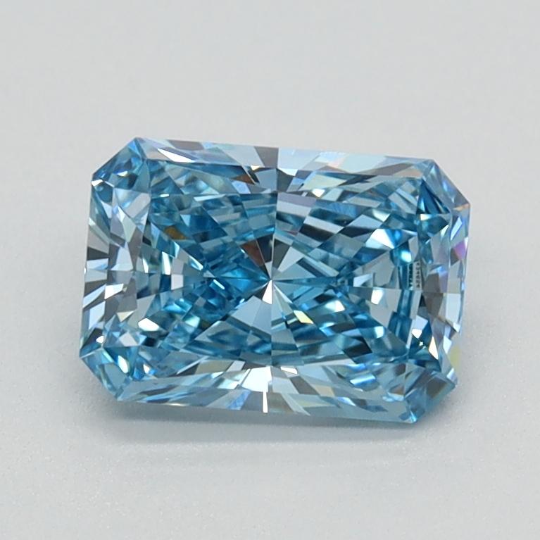 0.88 Ct. Fancy Vivid Blue Radiant Lab Grown Diamond