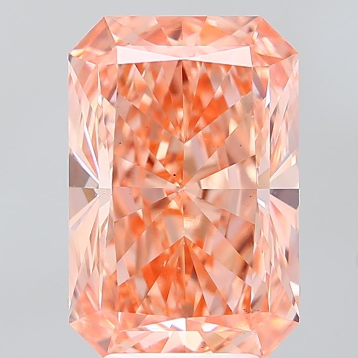 4.99 Ct. Fancy Vivid Pink Radiant Lab Grown Diamond