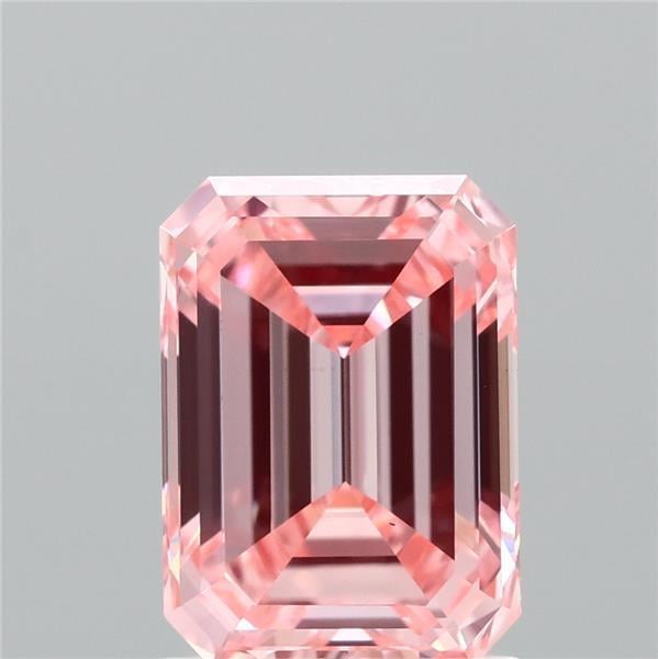 1.46 Ct. Fancy Vivid Pink Emerald Lab Grown Diamond