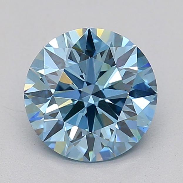 1.03 Ct. Fancy Vivid  Blue Round Lab Grown Diamond
