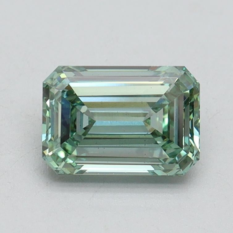 1.02 Ct. Fancy Intense Pacific Green Emerald Lab Grown Diamond