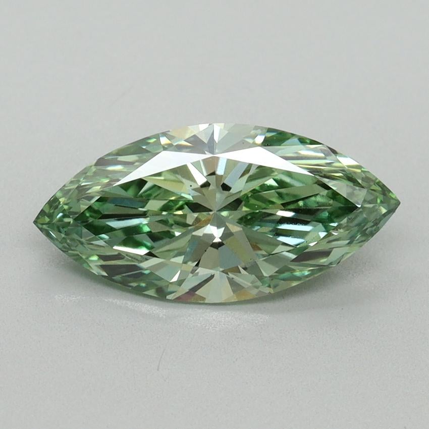 1.61 Ct. Fancy Vivid Green Marquise Lab Grown Diamond