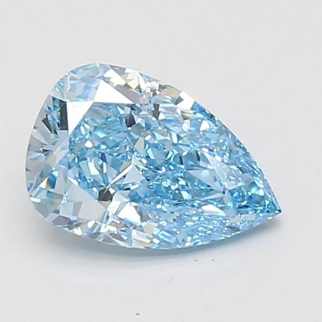 1.39 Ct. Fancy Vivid Blue Pear Lab Grown Diamond