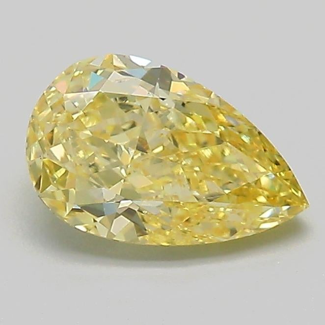 1.10 Ct. Fancy  Yellow Pear Lab Grown Diamond