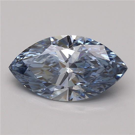 3.75 Ct. Fancy Vivid Blue Marquise Lab Grown Diamond