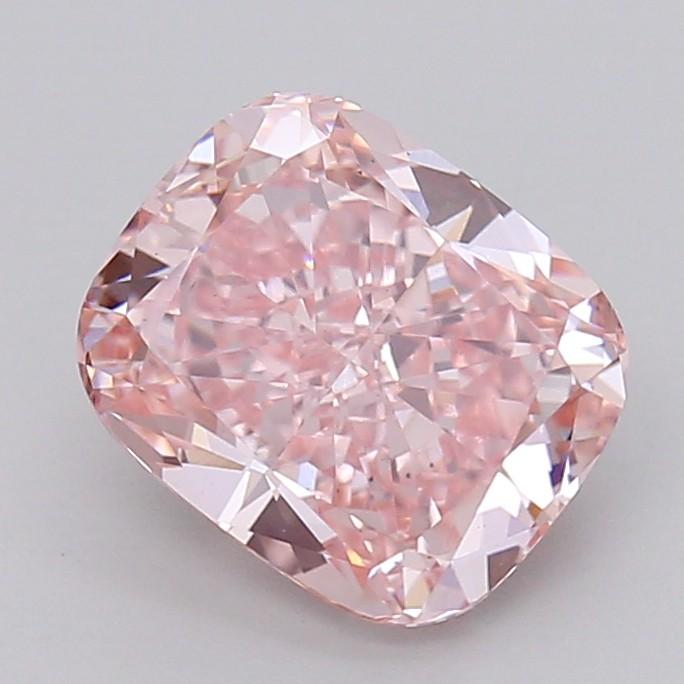 2.80 Ct. Fancy Vivid Pink Cushion Lab Grown Diamond