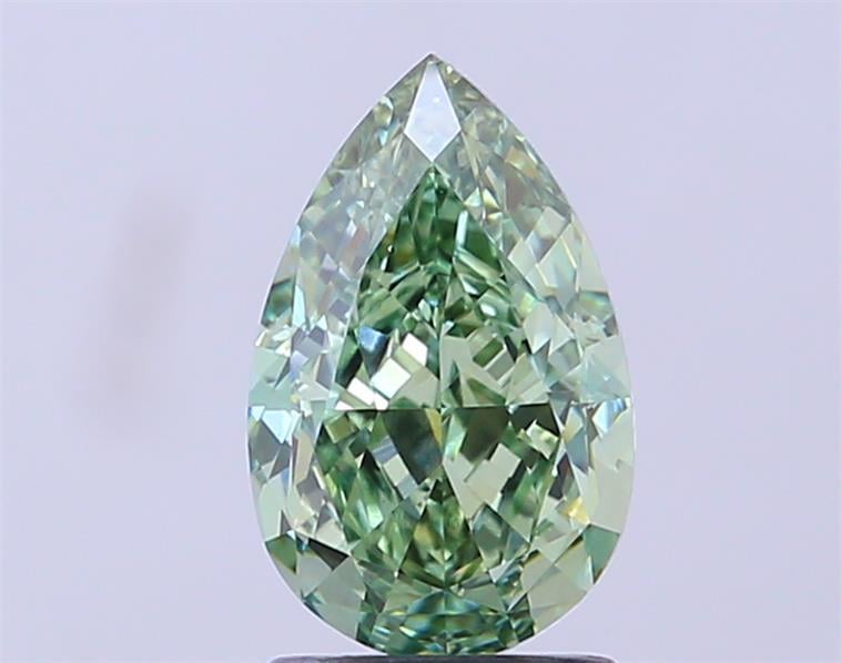 2.01 Ct. Fancy Vivid Green Pear Lab Grown Diamond