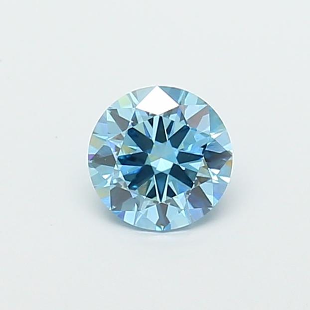 1.02 Ct. Fancy Vivid Blue Round Lab Grown Diamond