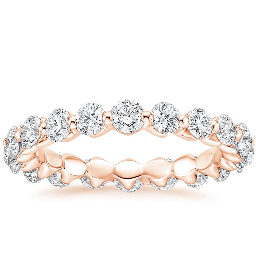 Rose Gold Riviera Eternity Lab Diamond Ring (2 ct. tw.)
