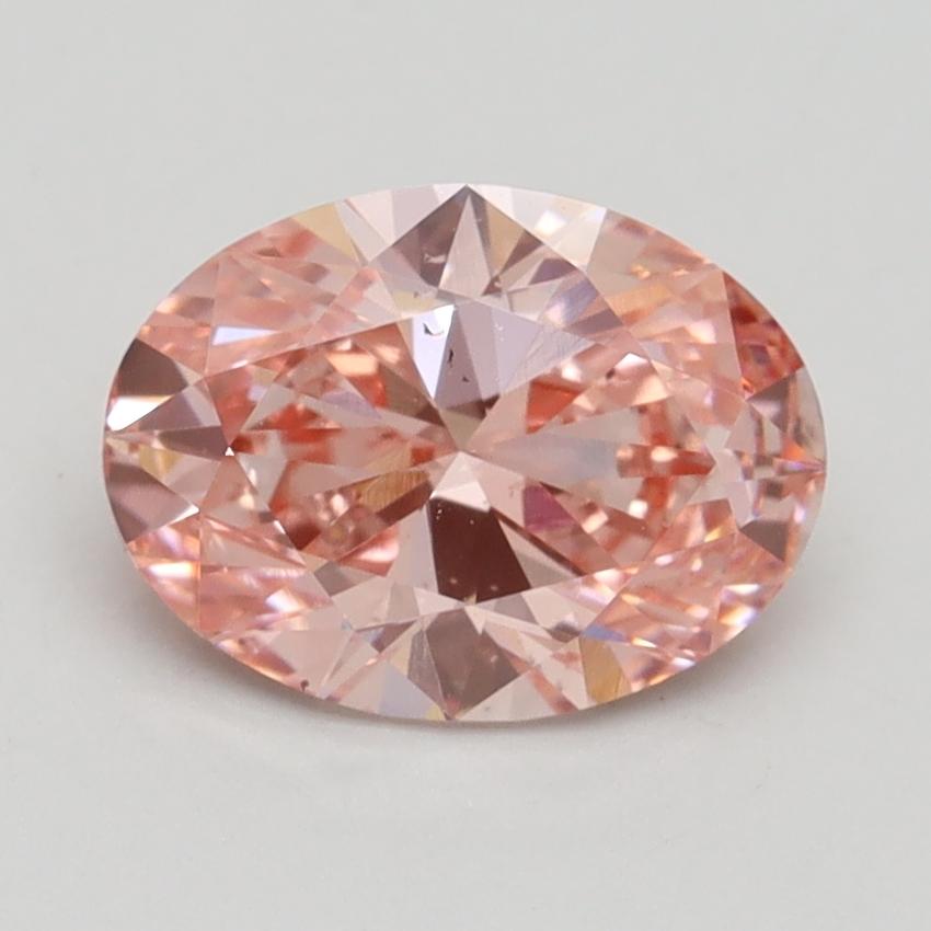 1.81 Ct. Fancy Intense Pink Oval Lab Grown Diamond